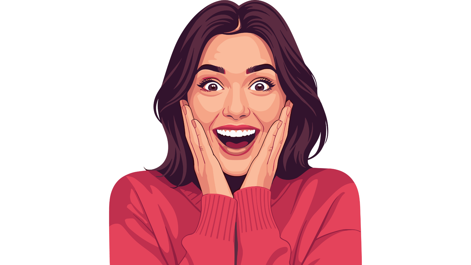 画像31：DMを見てびっくりしている様子